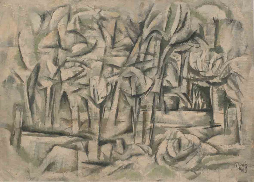 Ölbild von Gerhard Uhlig aus dem Jahr 1949. © Archiv Gerhard Uhlig.